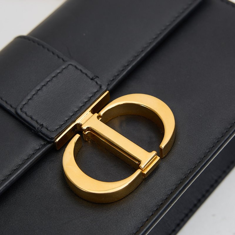 二手DIOR east west 蒙田30小號鍊包/黑金-3