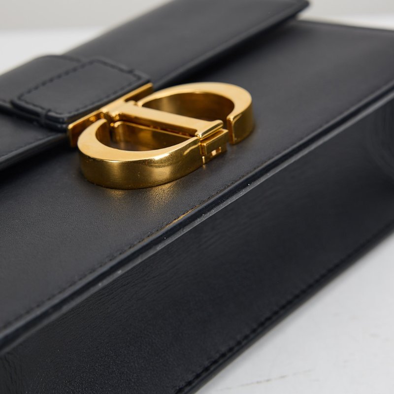 二手DIOR east west 蒙田30小號鍊包/黑金-4