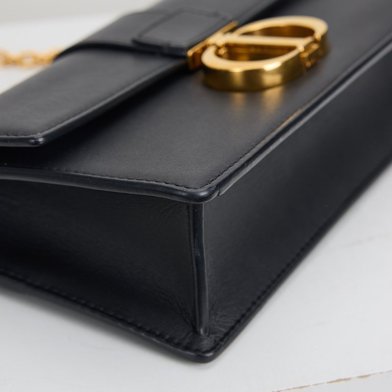 二手DIOR east west 蒙田30小號鍊包/黑金-5