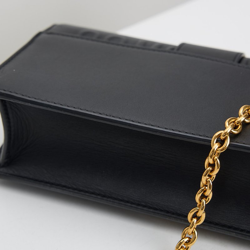 二手DIOR east west 蒙田30小號鍊包/黑金-6