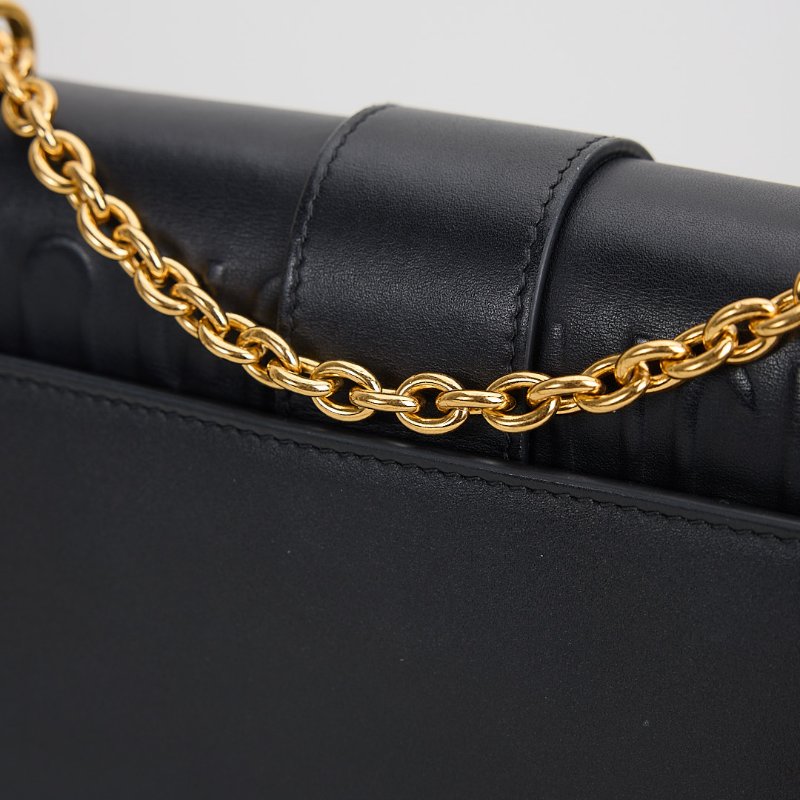 二手DIOR east west 蒙田30小號鍊包/黑金-7