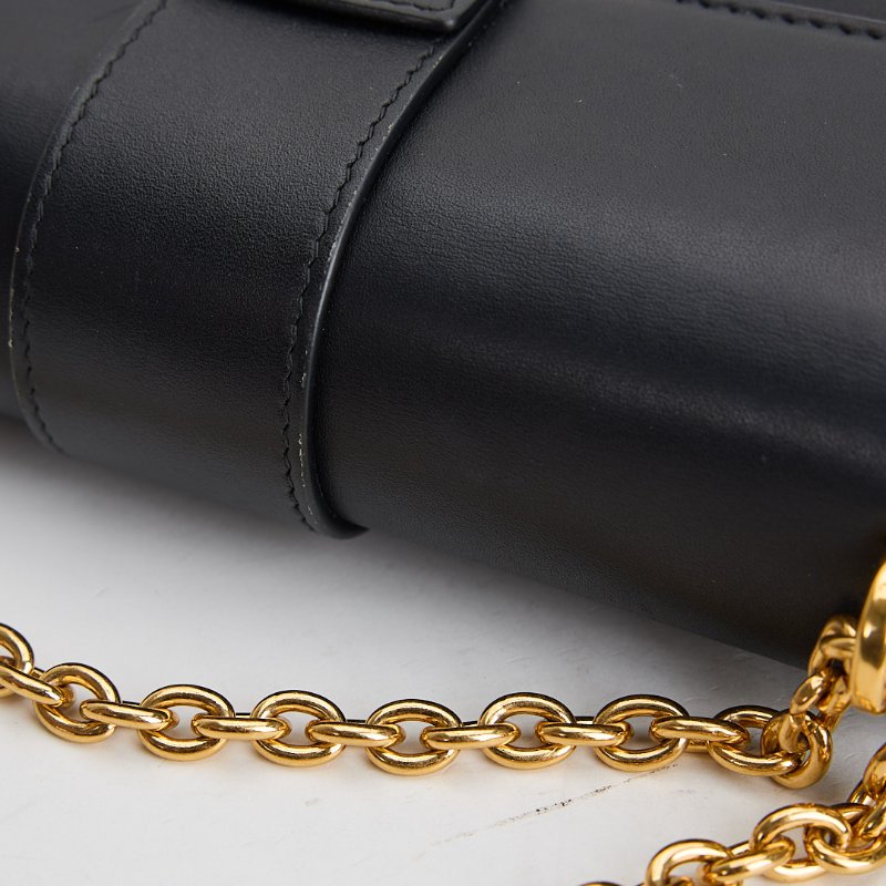 二手DIOR east west 蒙田30小號鍊包/黑金-8