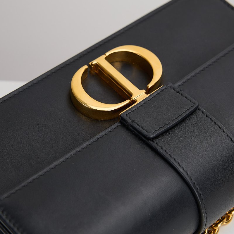 二手DIOR east west 蒙田30小號鍊包/黑金-10