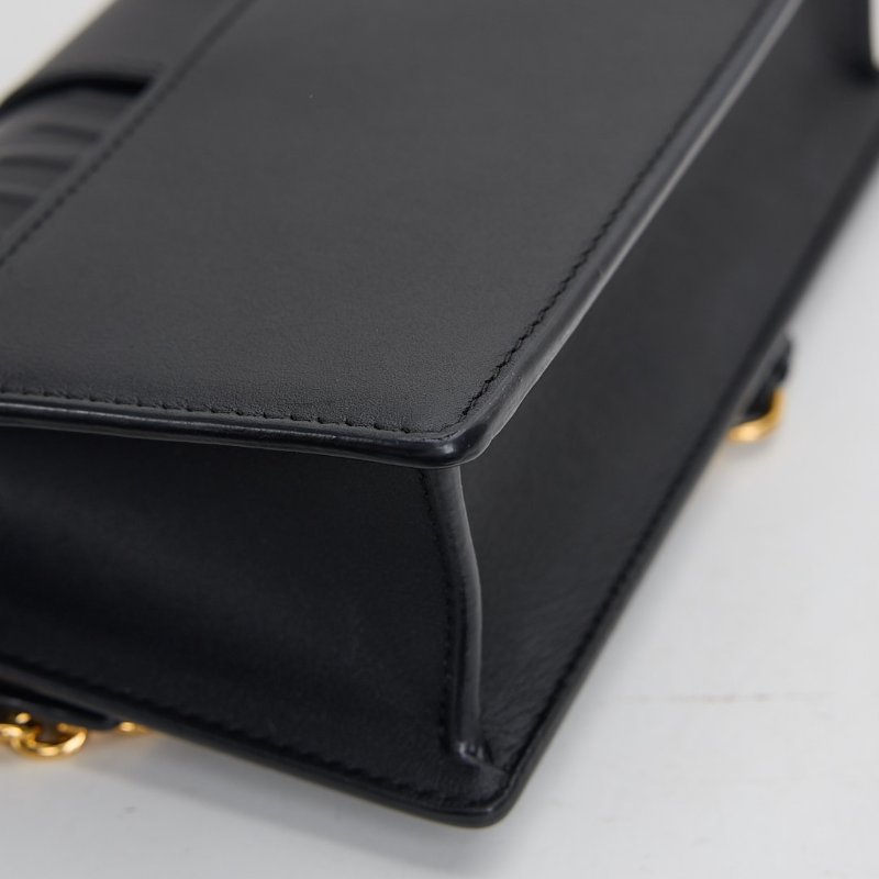 二手DIOR east west 蒙田30小號鍊包/黑金-11