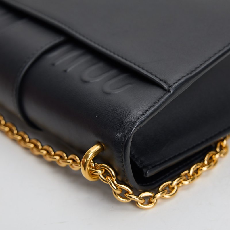 二手DIOR east west 蒙田30小號鍊包/黑金-12