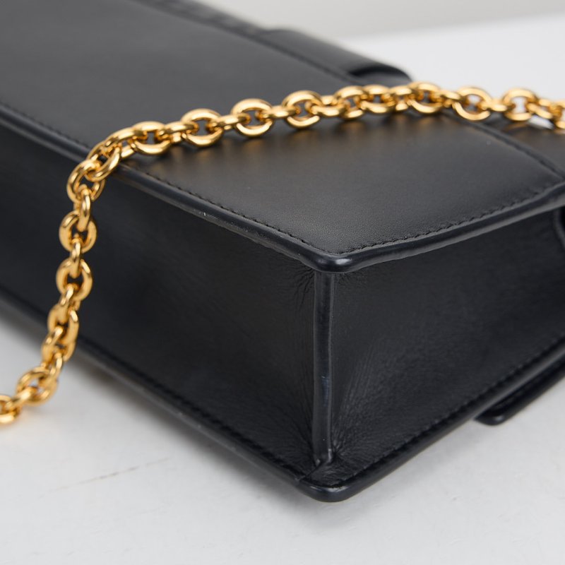 二手DIOR east west 蒙田30小號鍊包/黑金-14