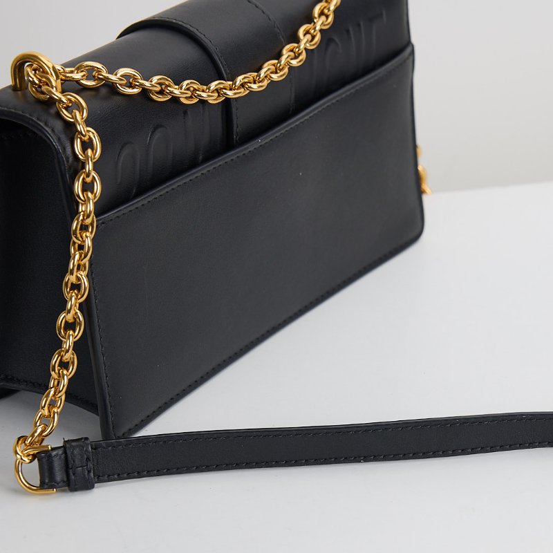 二手DIOR east west 蒙田30小號鍊包/黑金-15