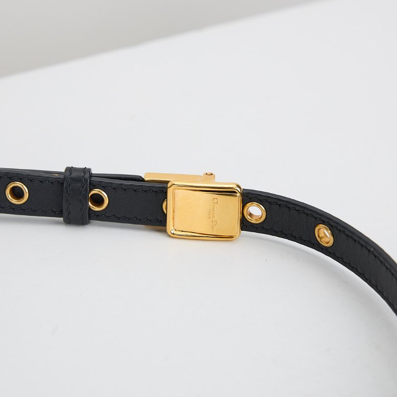 二手DIOR east west 蒙田30小號鍊包/黑金-21