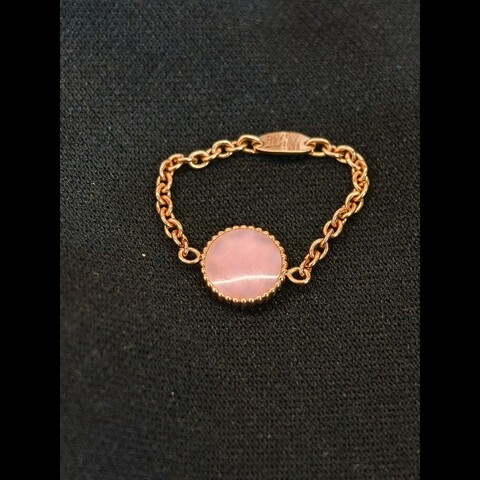 Dior Rose des vents系列 八芒星單鑽戒指 51碼