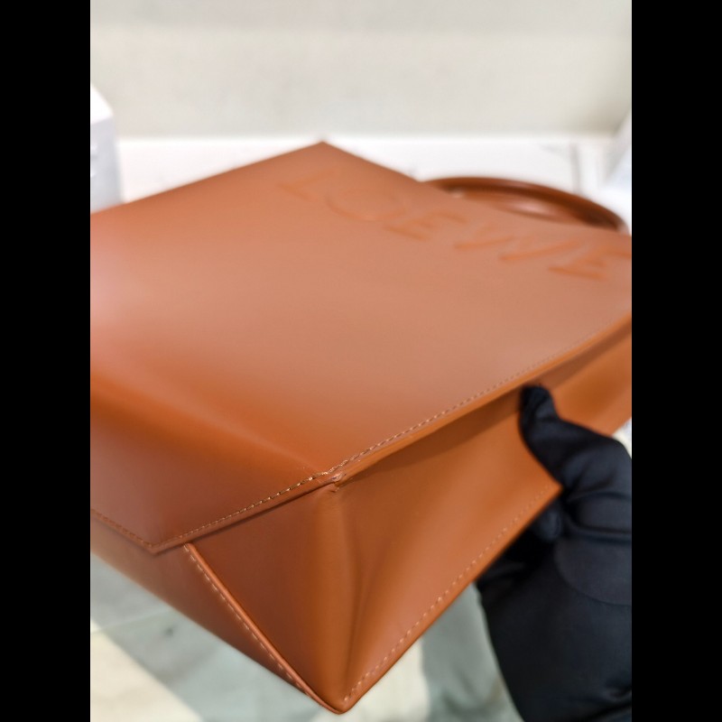 Loewe A4琴譜托特包 焦糖色 肩背包斜背包-10