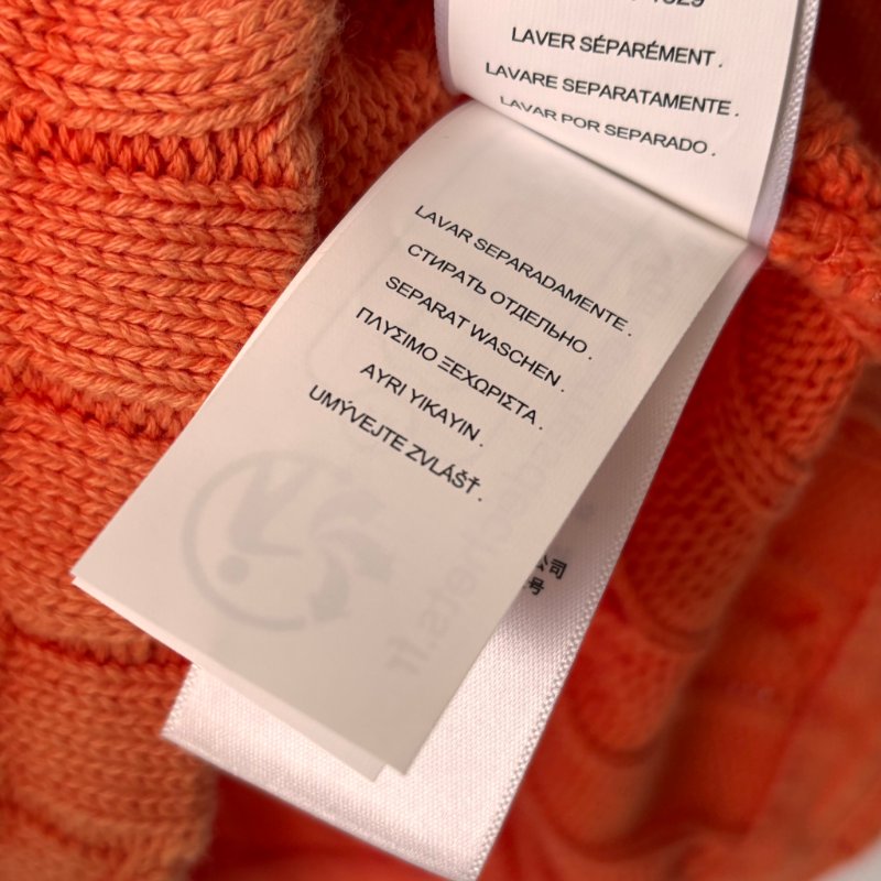 ::POLO BY RALPH LAUREN:: 女款水洗棉麻針織 Polo 衫 橘色短袖上衣 M號-19