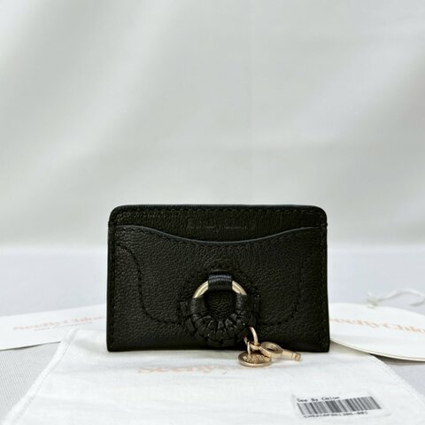 See by Chloe編織金屬圈卡片夾