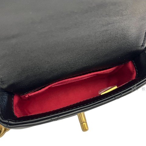 Chanel包包 Coco Mark黑牛皮鏈條肩背包AS2833-4