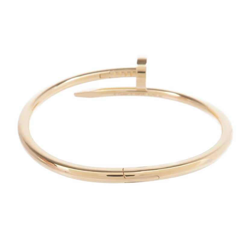 CARTIER 18K黃金Juste Un Clou手鐲Cartier#15-2