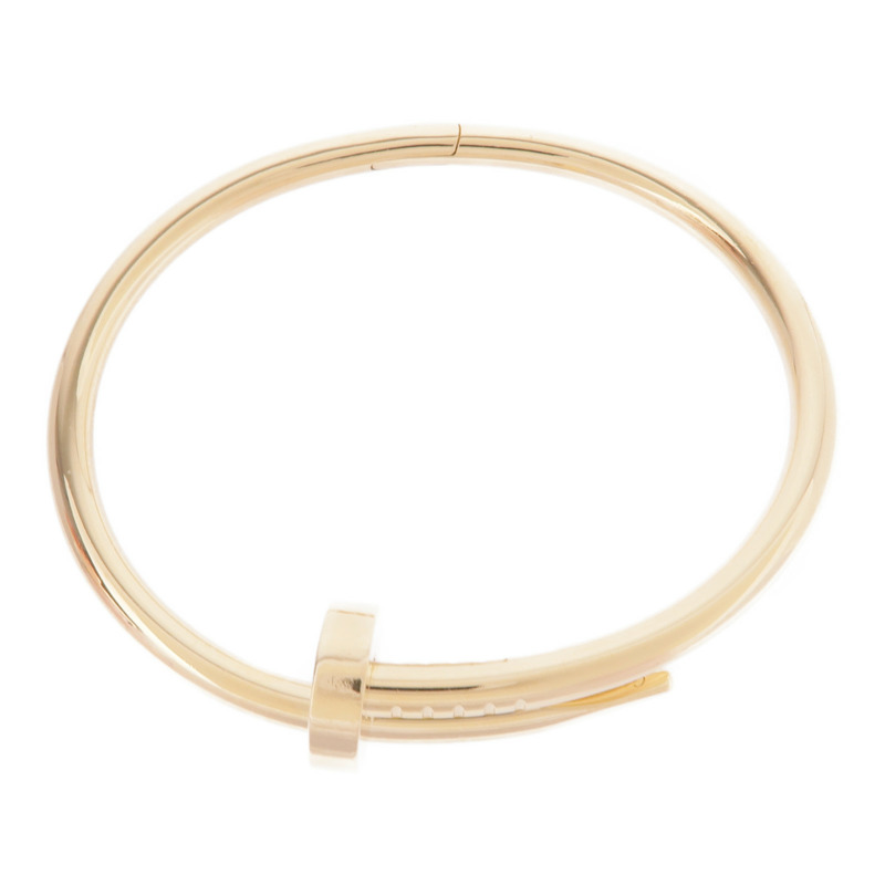 CARTIER 18K黃金Juste Un Clou手鐲Cartier#15-3