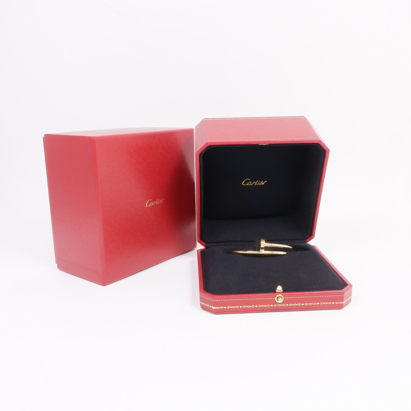 CARTIER 18K黃金Juste Un Clou手鐲Cartier#15-7