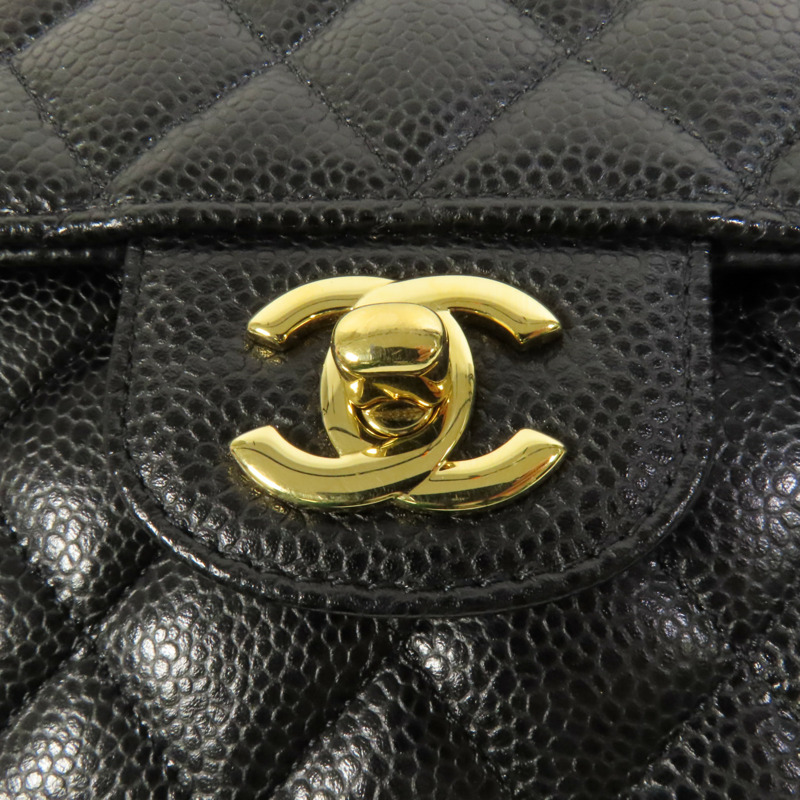 CHANEL 牛皮皮革Classic 25金扣鏈帶肩背袋-6