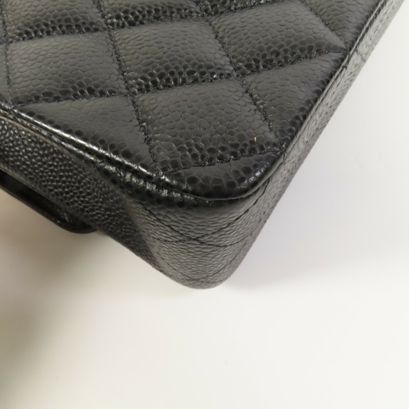 CHANEL 牛皮皮革Classic 25金扣鏈帶肩背袋-11