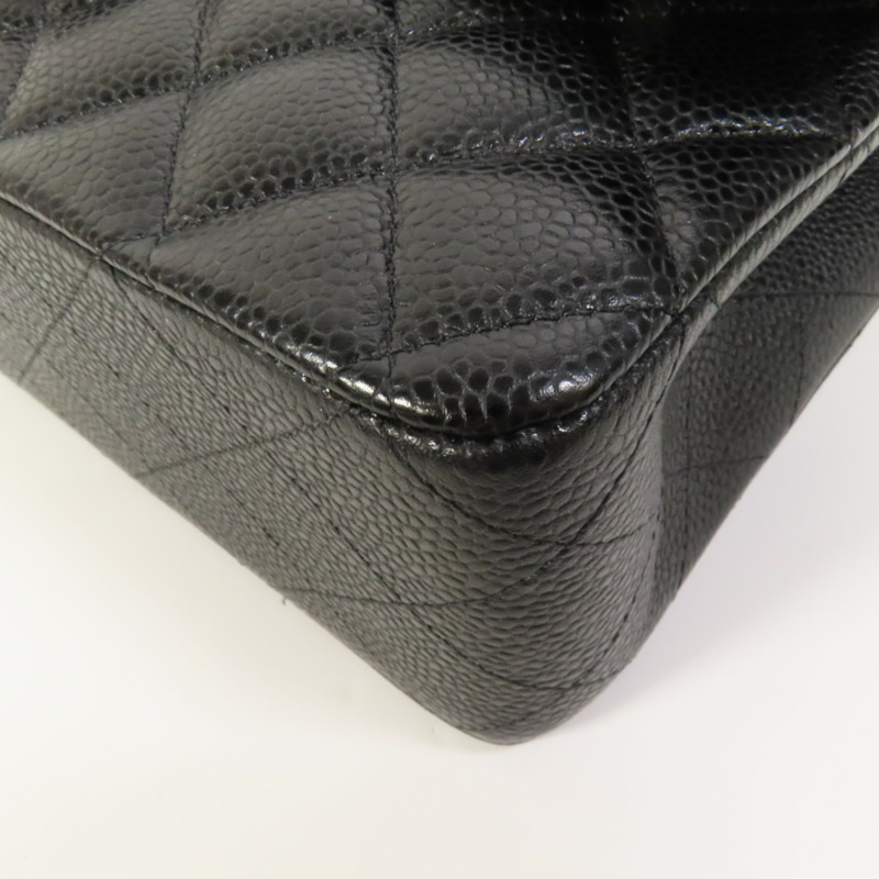 CHANEL 牛皮皮革Classic 25金扣鏈帶肩背袋-12