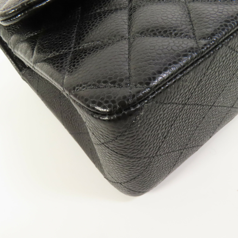 CHANEL 牛皮皮革Classic 25金扣鏈帶肩背袋-13