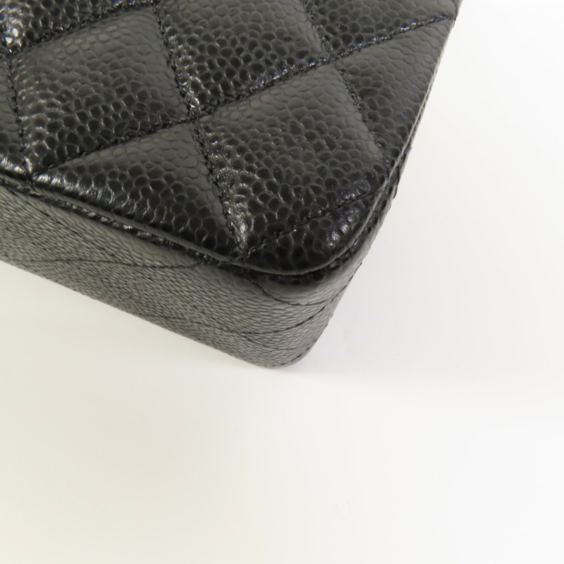 CHANEL 牛皮皮革Classic 25金扣鏈帶肩背袋-14