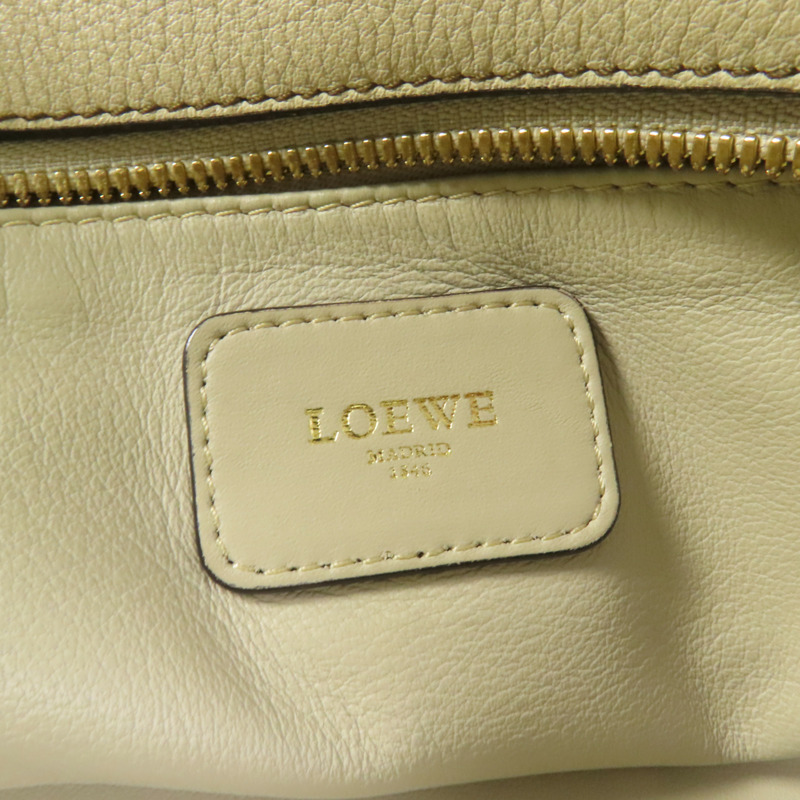 LOEWE 牛皮皮革Amazona 28金扣手挽袋-9