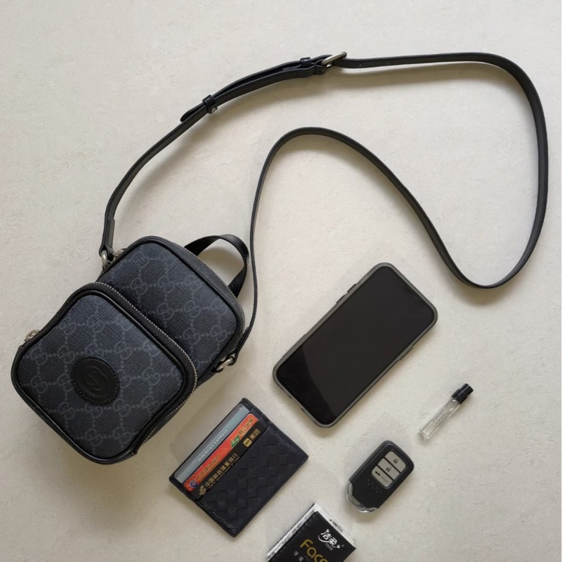 #大全配🈶台灣購證 #99近新 Gucci新款滿版斜挎包 #大手機🉑任務-2