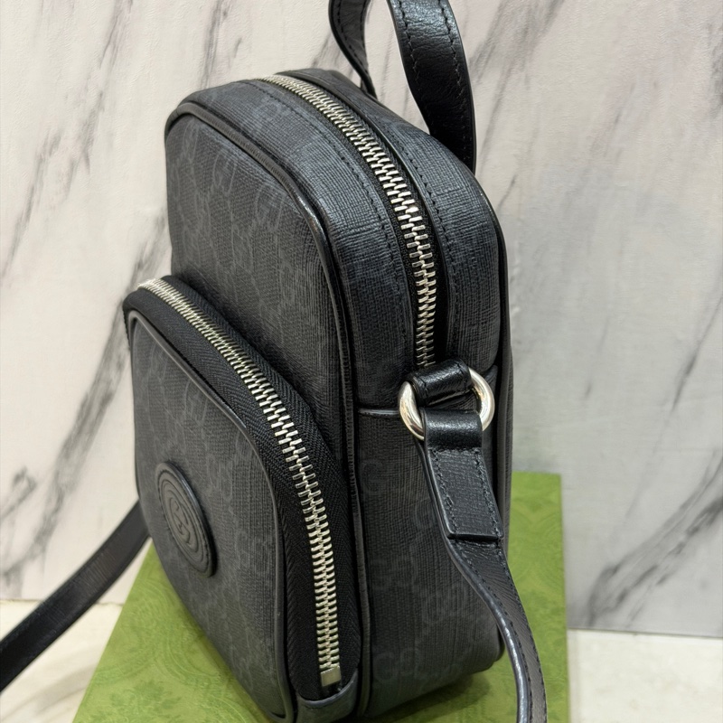 #大全配🈶台灣購證 #99近新 Gucci新款滿版斜挎包 #大手機🉑任務-5