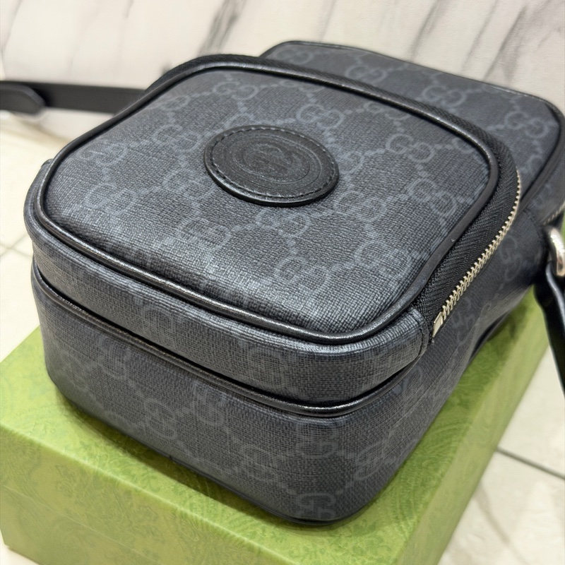 #大全配🈶台灣購證 #99近新 Gucci新款滿版斜挎包 #大手機🉑任務-11