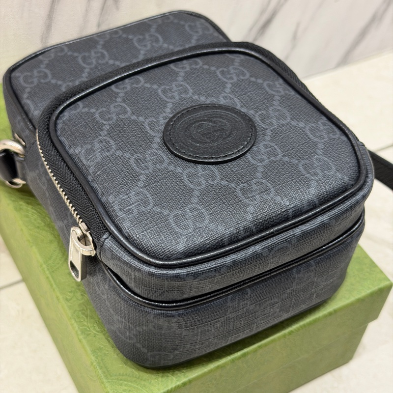 #大全配🈶台灣購證 #99近新 Gucci新款滿版斜挎包 #大手機🉑任務-12