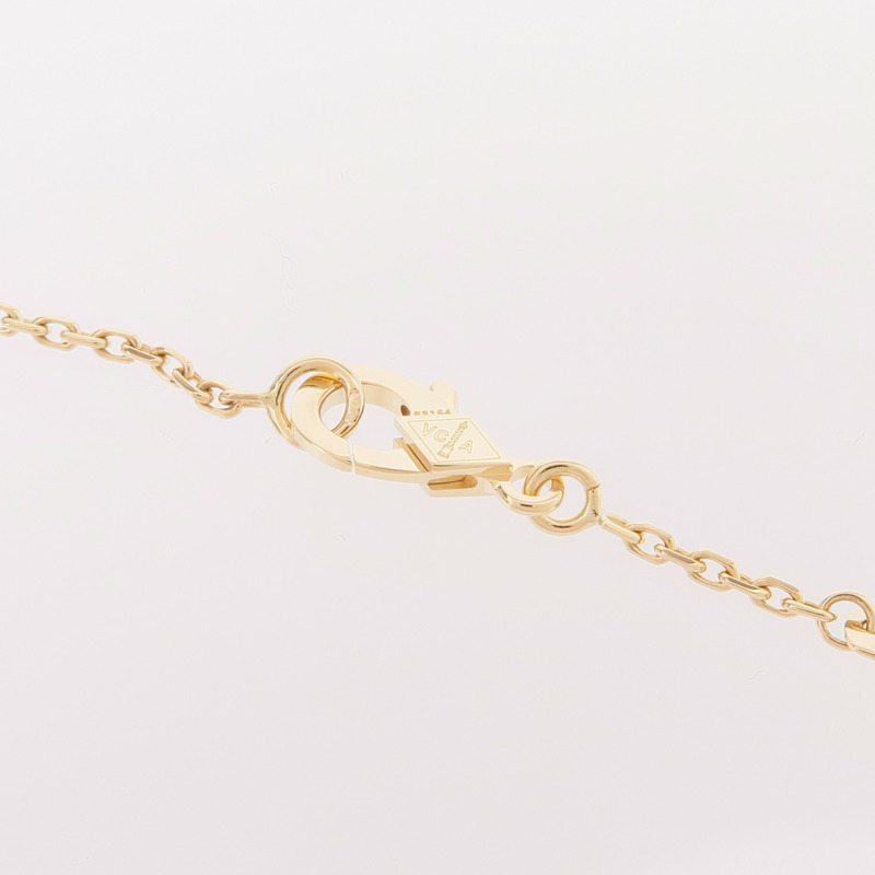 Van Cleef & Arpels 18K黃金Vintage Alhambra Onyx Necklace黑瑪瑙項鍊-4