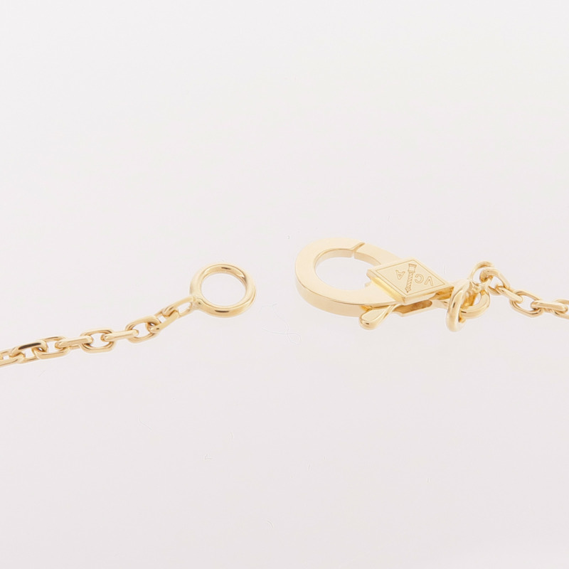 Van Cleef & Arpels 18K黃金Vintage Alhambra Onyx Necklace黑瑪瑙項鍊-5