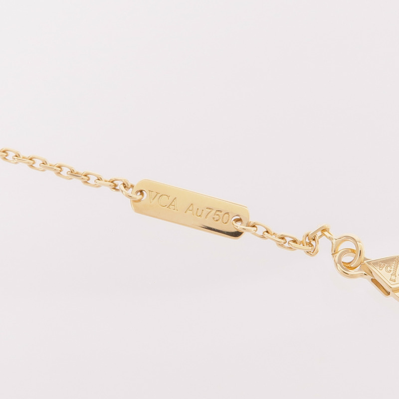 Van Cleef & Arpels 18K黃金Vintage Alhambra Onyx Necklace黑瑪瑙項鍊-6