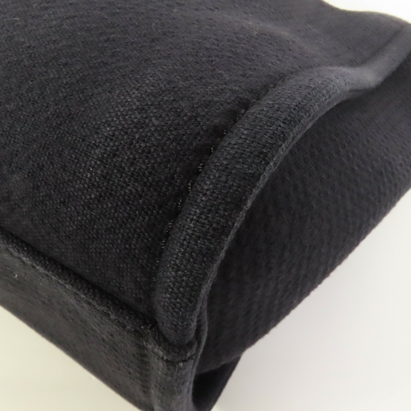 CHANEL 帆布Deauville Tote金扣手挽肩背兩用袋-12