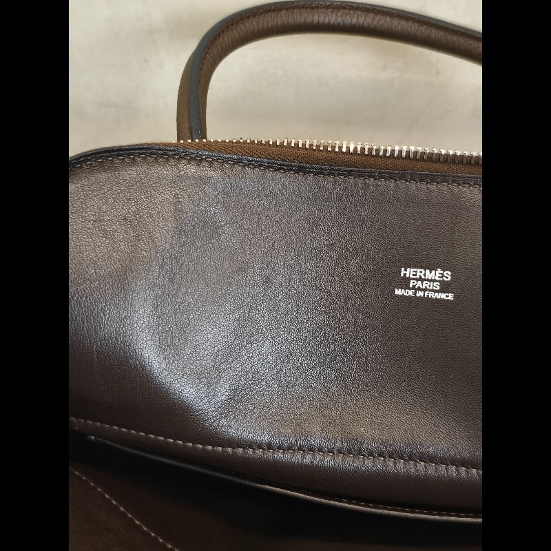 Hermes Bolide31保齡球包tc皮 手提包 肩背包-13