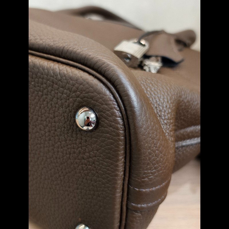 Hermes Bolide31保齡球包tc皮 手提包 肩背包-19