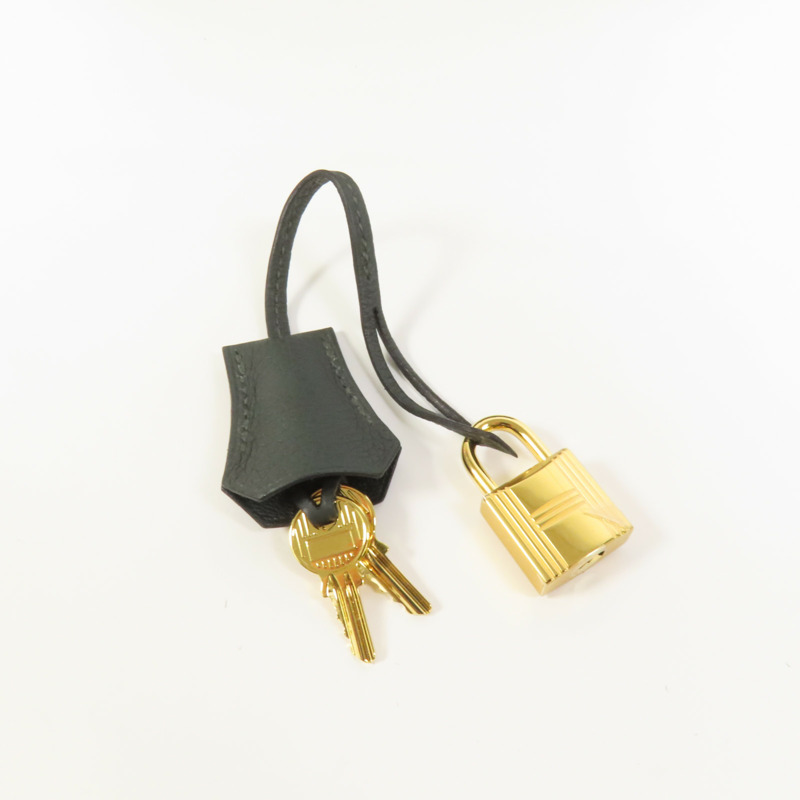 HERMES Togo皮革Birkin 25金扣手挽袋New Vert Fonce-7