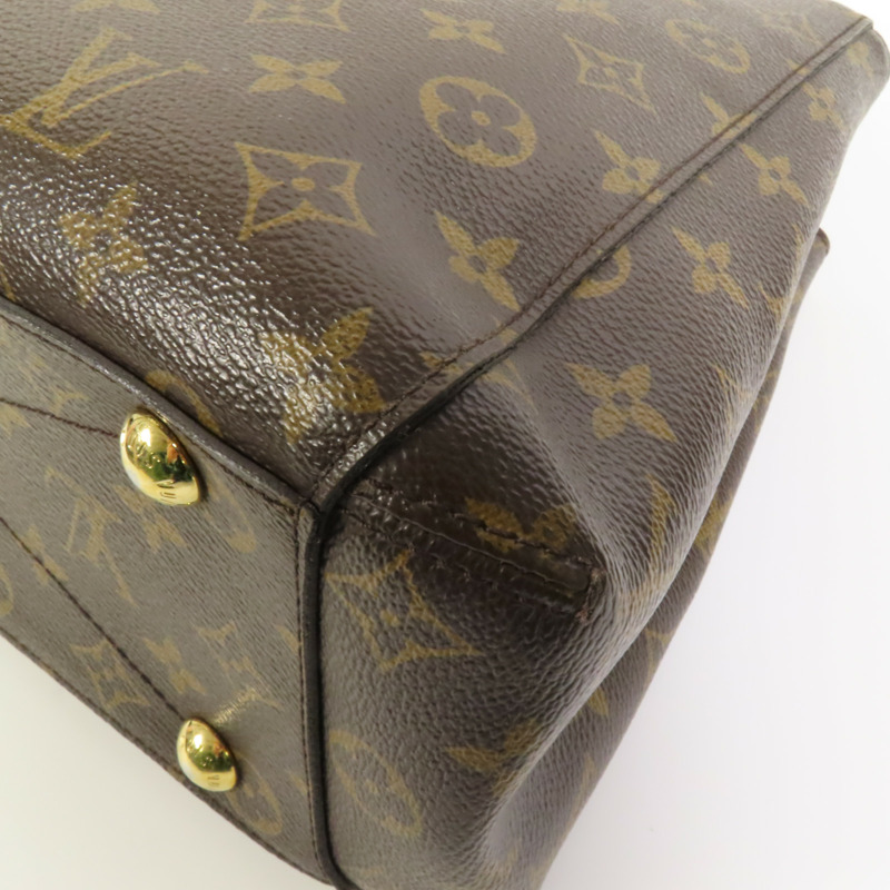 LOUIS VUITTON Monogram Montaigne MM金扣手挽肩背兩用袋-12