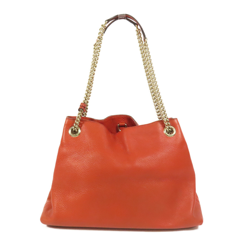 GUCCI 牛皮皮革Soho Pebbled金扣肩背袋-1