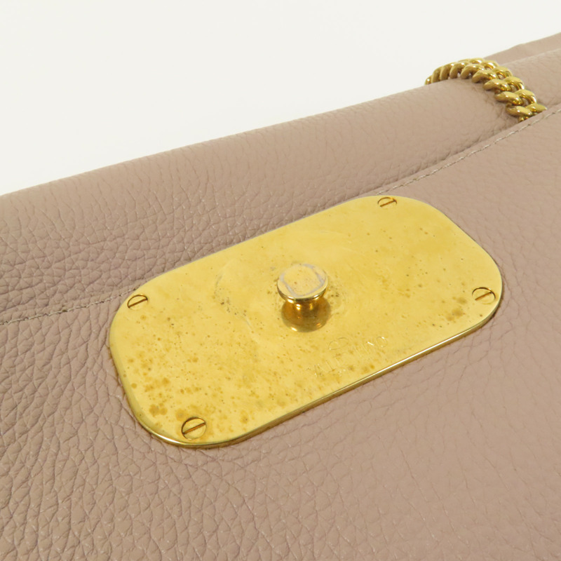 Valentino 牛皮皮革Vring金扣肩背袋-12