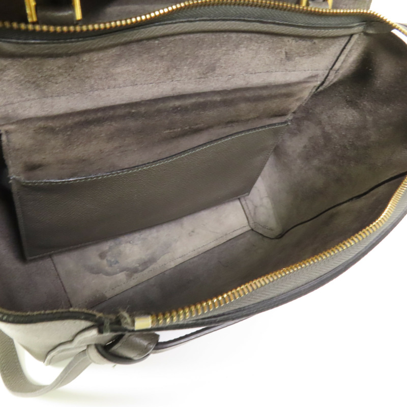 CELINE 牛皮皮革Micro Belt Bag金扣手挽肩背兩用袋-4