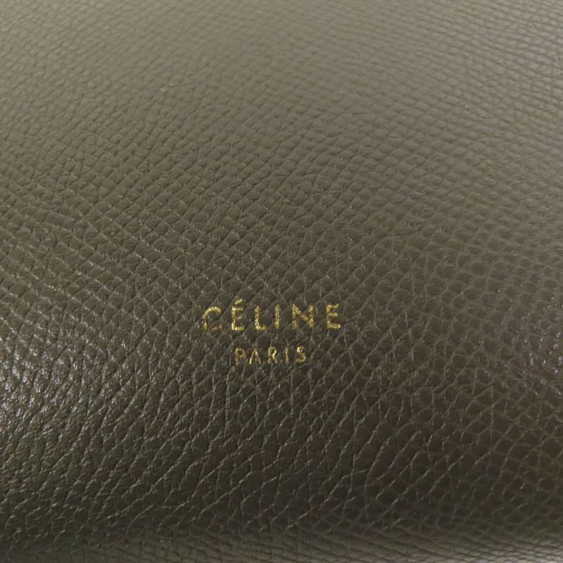 CELINE 牛皮皮革Micro Belt Bag金扣手挽肩背兩用袋-7