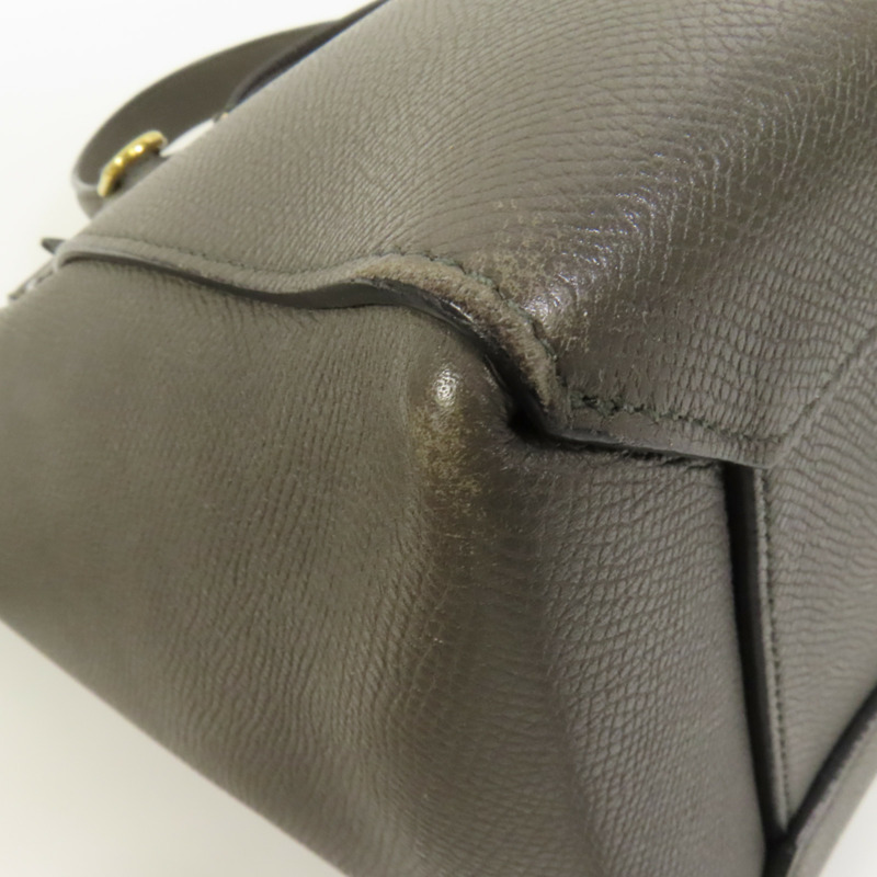 CELINE 牛皮皮革Micro Belt Bag金扣手挽肩背兩用袋-12