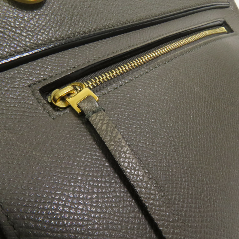 CELINE 牛皮皮革Micro Belt Bag金扣手挽肩背兩用袋-18