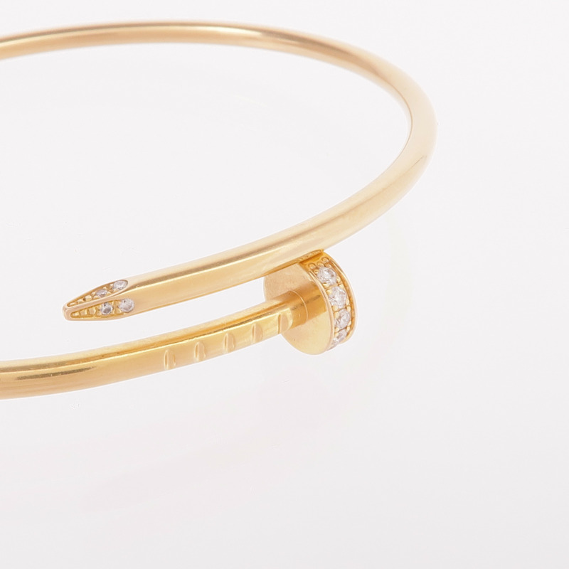 CARTIER 18K黃金Juste Un Clou SM手鐲-4
