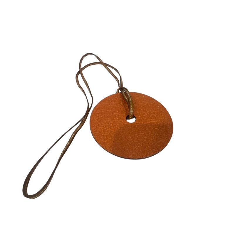 【美收精品】HERMES綠色圓圈皮革吊飾 4-541-2