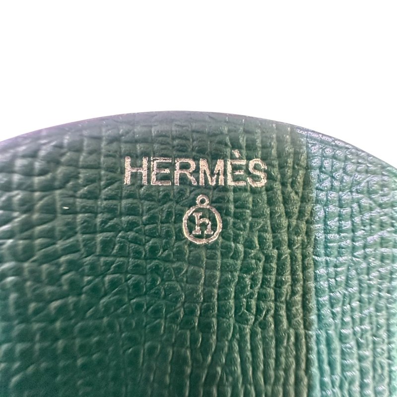 【美收精品】HERMES綠色圓圈皮革吊飾 4-541-4