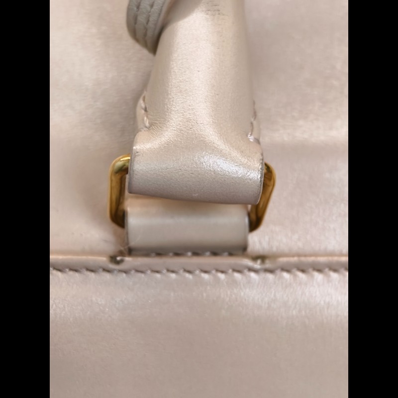 YSL 波士頓手提包 裸色 底長約31cm-16