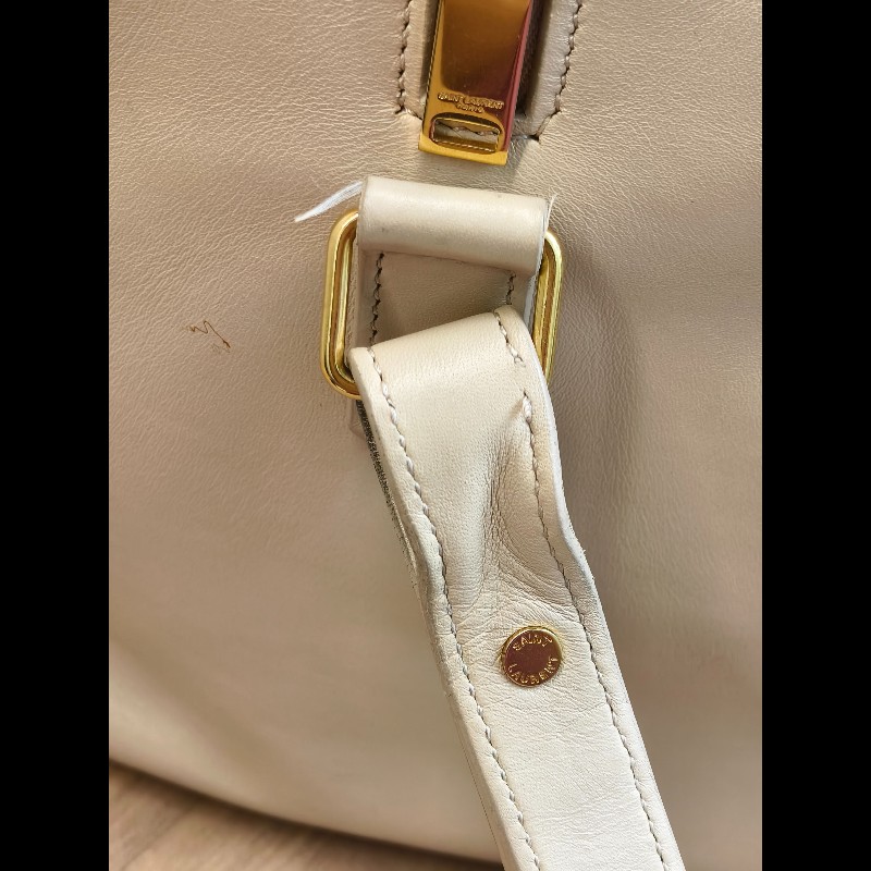 YSL 波士頓手提包 裸色 底長約31cm-19