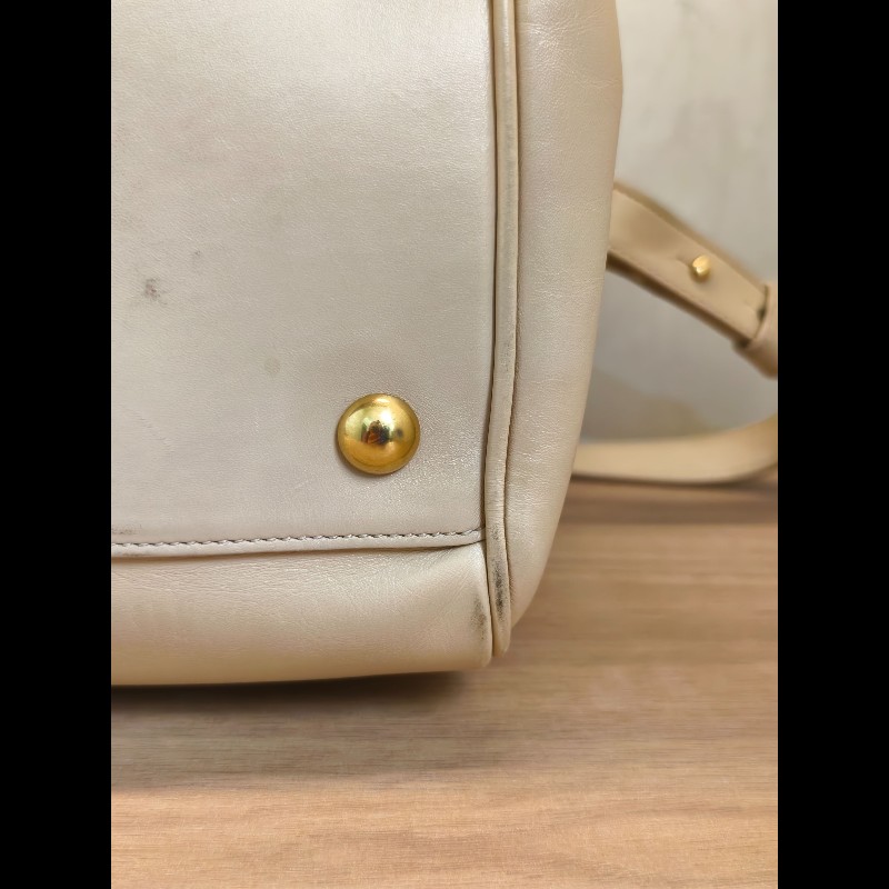 YSL 波士頓手提包 裸色 底長約31cm-27